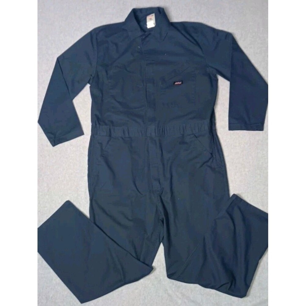 Dickies Coverall Boiler Suit Jumpsuit Mens XL Blue Mechanic Mike Myers Halloween